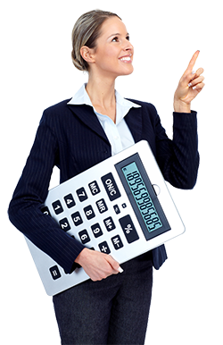 250px business woman with calculator shutterstock_93347512